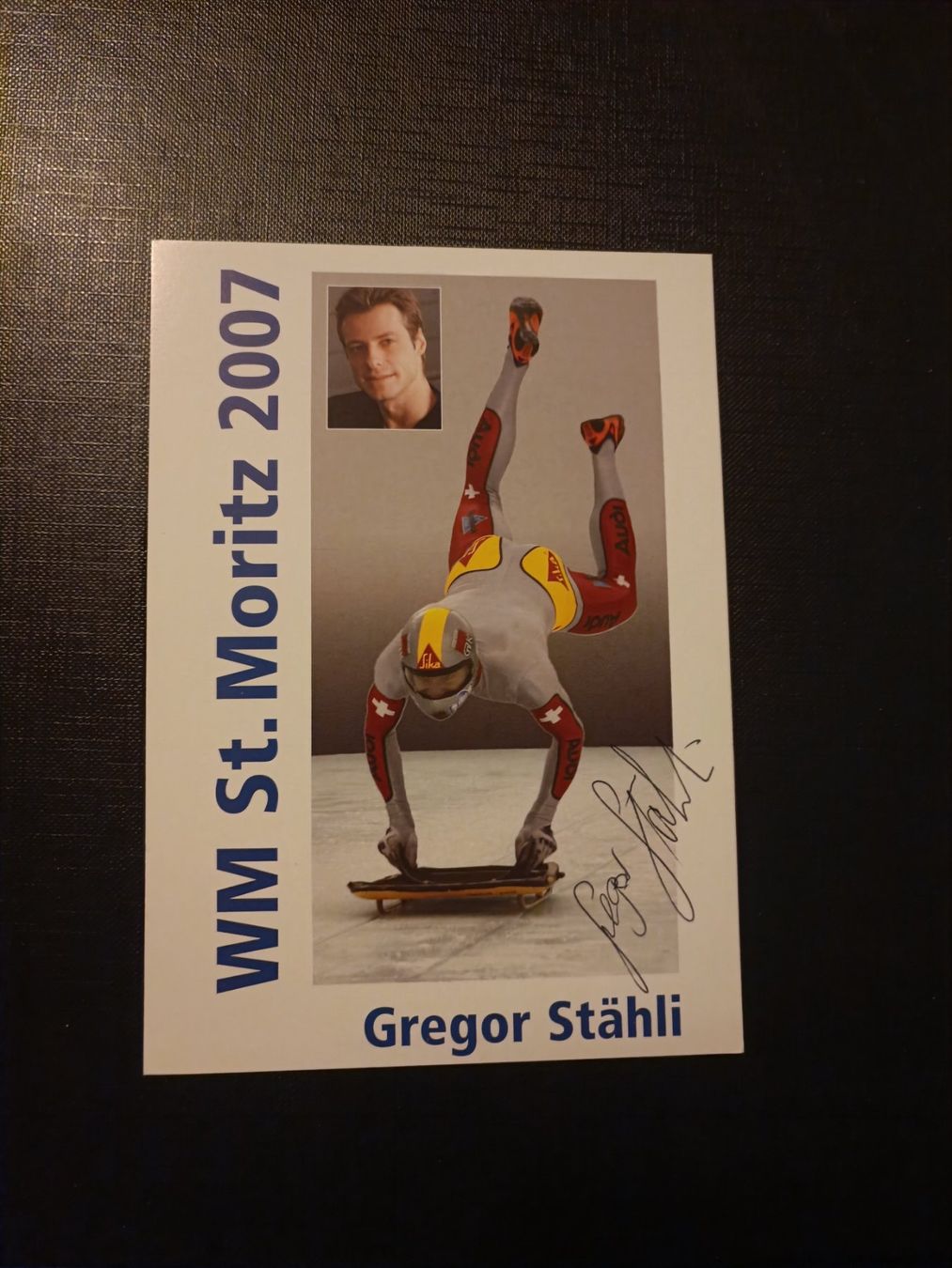 Autografi: Gregor Stähli - 2x Olympia Bronze & 3x WM - - handsigniert – Usato da Menziken venduto da Autogramme