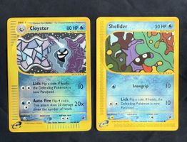 Reverse Holo Cloyster & Shellder (Aquapolis) 42 & 129/165