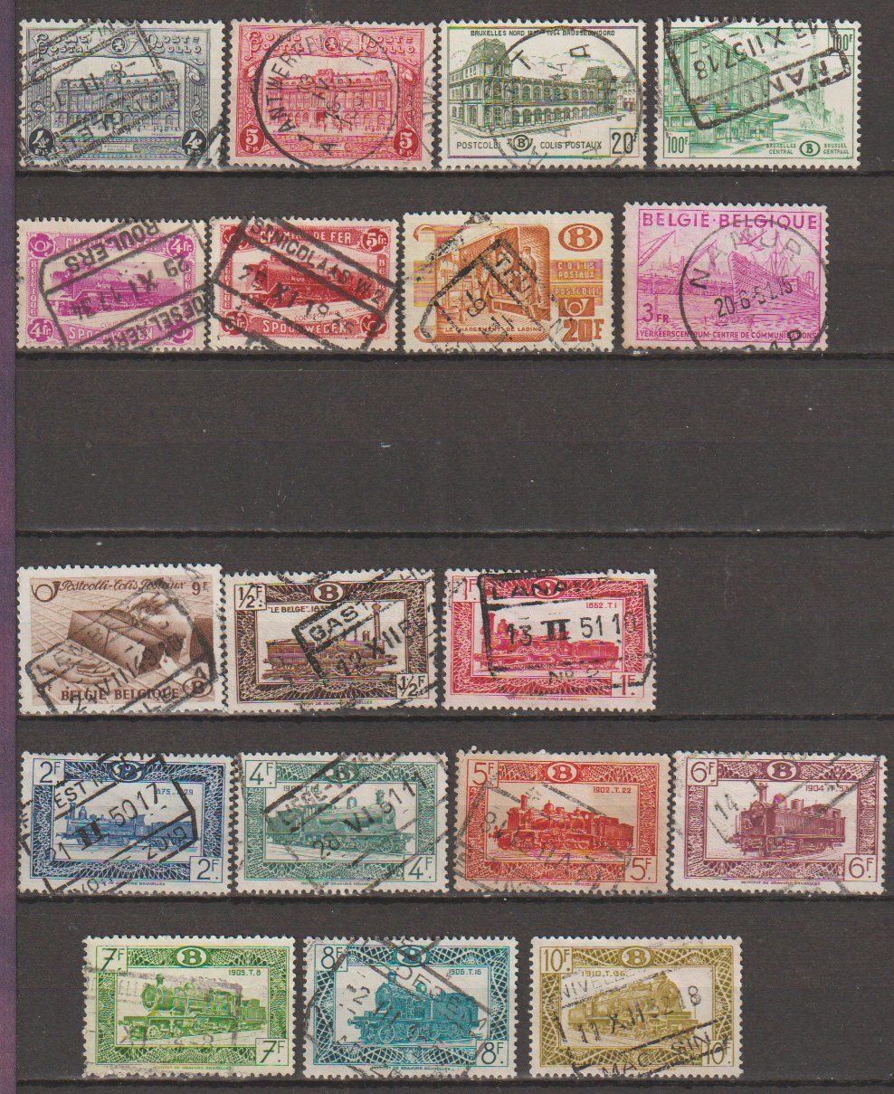 Alle Briefmarken: Belgique, collection – Gebraucht aus Crans-Montana von kira56