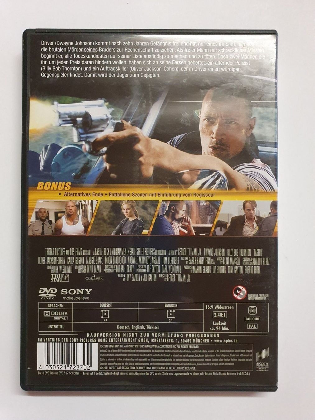 Tutti i DVDs: FASTER Dwayne Johnson – Usato da Oberdorf BL venduto da BaldenEagle 1