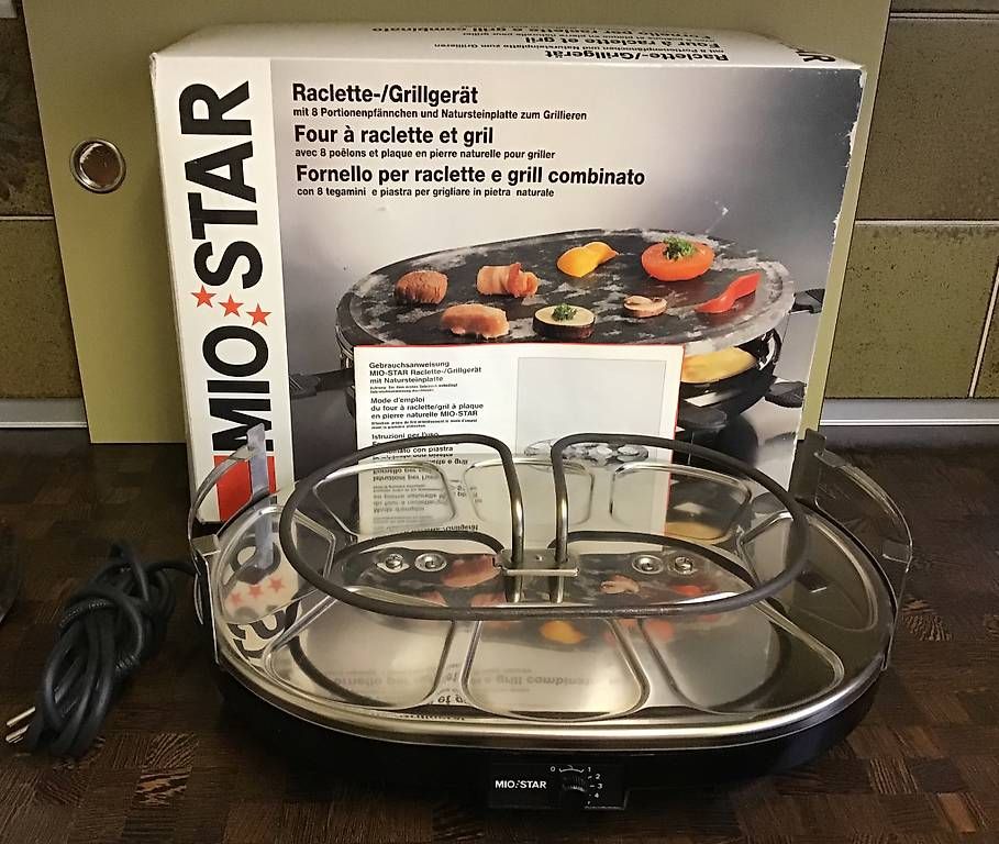 Elettrodomestici da cucina: RACLETT-GRILLGERÄT MIT NATURSTEINPLATTE – Usato da Kappel SO venduto da Happyday125 2