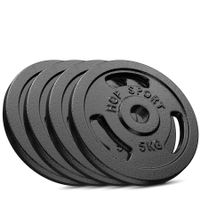 Gusseisen Hantelscheiben-Set 20 kg 4 x 5 kg