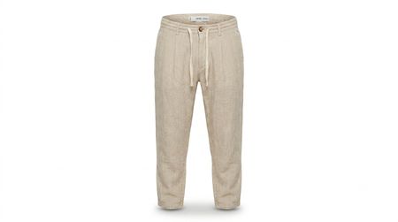 MNG Hose Lino beige gestreift Grösse 38 neuwertig
