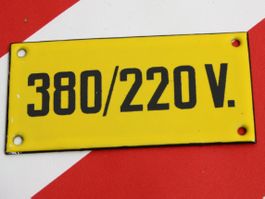 EMAILSCHILD 380/220 V. VINTAGE