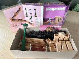 Playmobil 5360 Parkanlage Zaun Laternen Bank rar neuw.