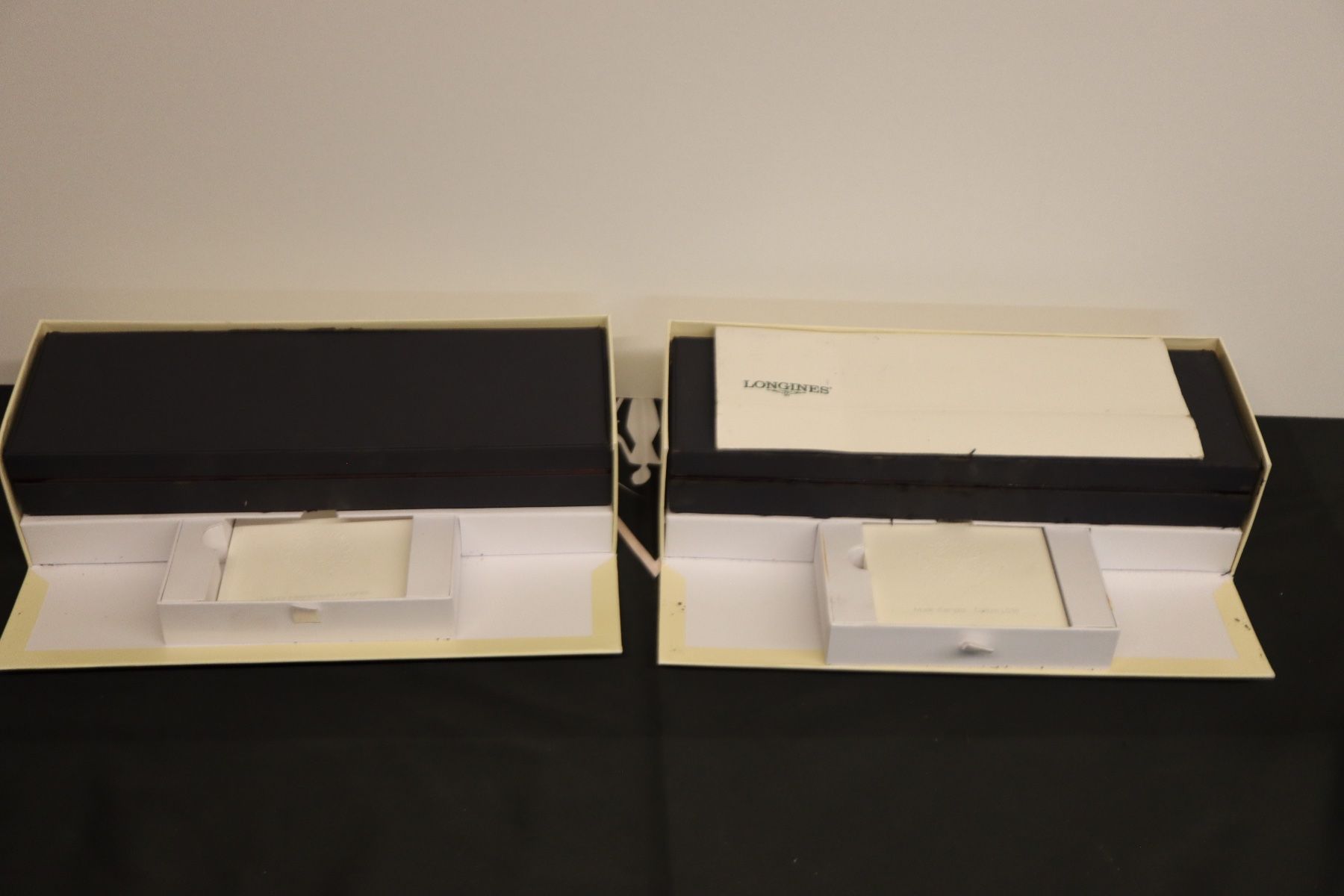 Scatole porta orologi: 2x Longines Uhrenbox Box Etui mit Umkarton & Booklets – Usato da Zürich venduto da KE-Sales 8