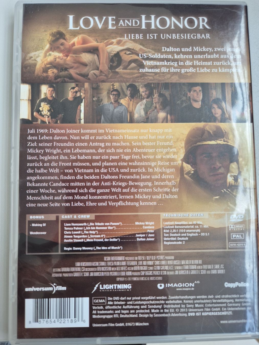 Tutti i DVDs: Love and Honor - DVD – Usato da Unterägeri venduto da Idecurtins 1