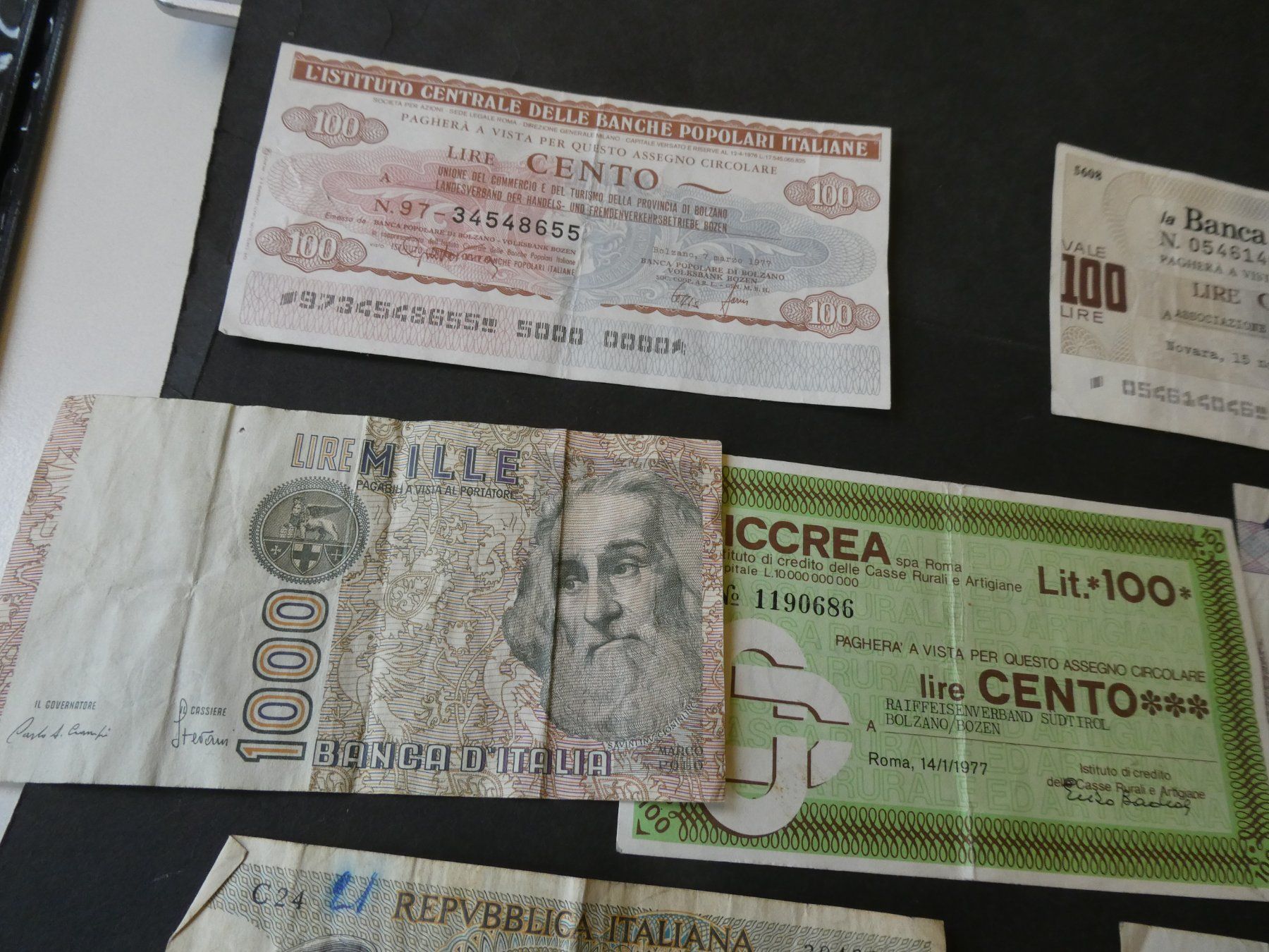 Banconote: Italien, Konvolut alte Geldscheine – Usato da Hinterforst venduto da Rohusri 1