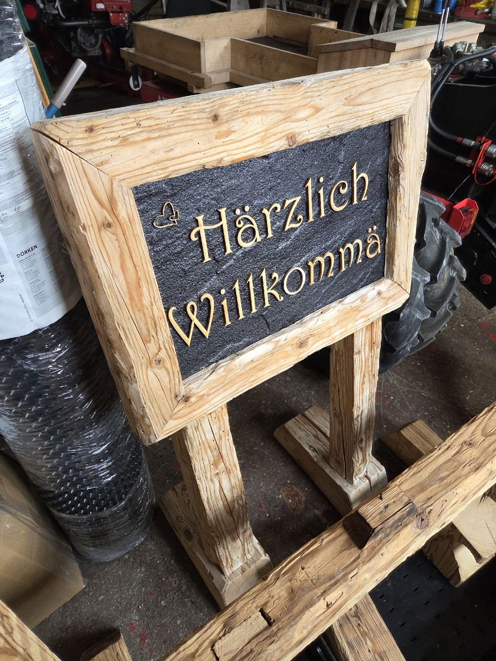 Tutte le decorazioni: Willkommen Tafel Hochzeit – Usato da Gross venduto da Subaru913 1