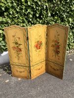 Vintage Raumteiler Paravent Shabby Chic 3-teilig bemalt