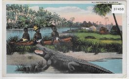 Humor Alligator Bait, Florida - 3 kleine Kinder