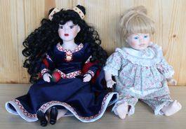 Porzellan Puppen Promenade + Fairytale Collection Set 2 Stk