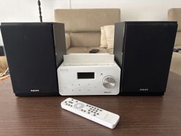 PEAQ Munet Radio mit CD-Player, Bluetooth, weiss