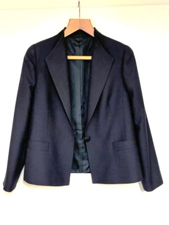 Eleganter Delmod Blazer mit Schurwolle – Gr. 38 Dunkelblau