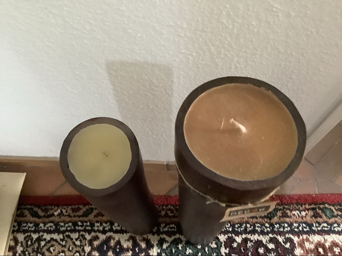 Candele: 2er Set Kerze Bambus – Nuovo (secondo la descrizione) da Allschwil venduto da Sylvia50 1