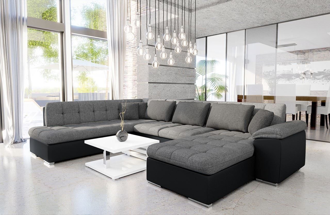 Sofas: Wohnlandschaft Sofa Couch mit Bettkasten und Schlaffunktion – Neu und originalverpackt aus Wallenwil von toesstal-vertrieb 3