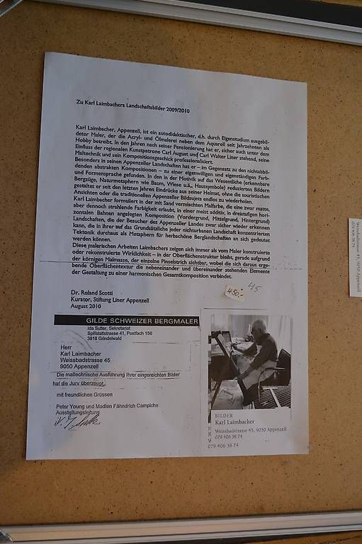 Dipinti: Karl Laimbacher Appenzell – Usato da Weissbad venduto da Usw63 3