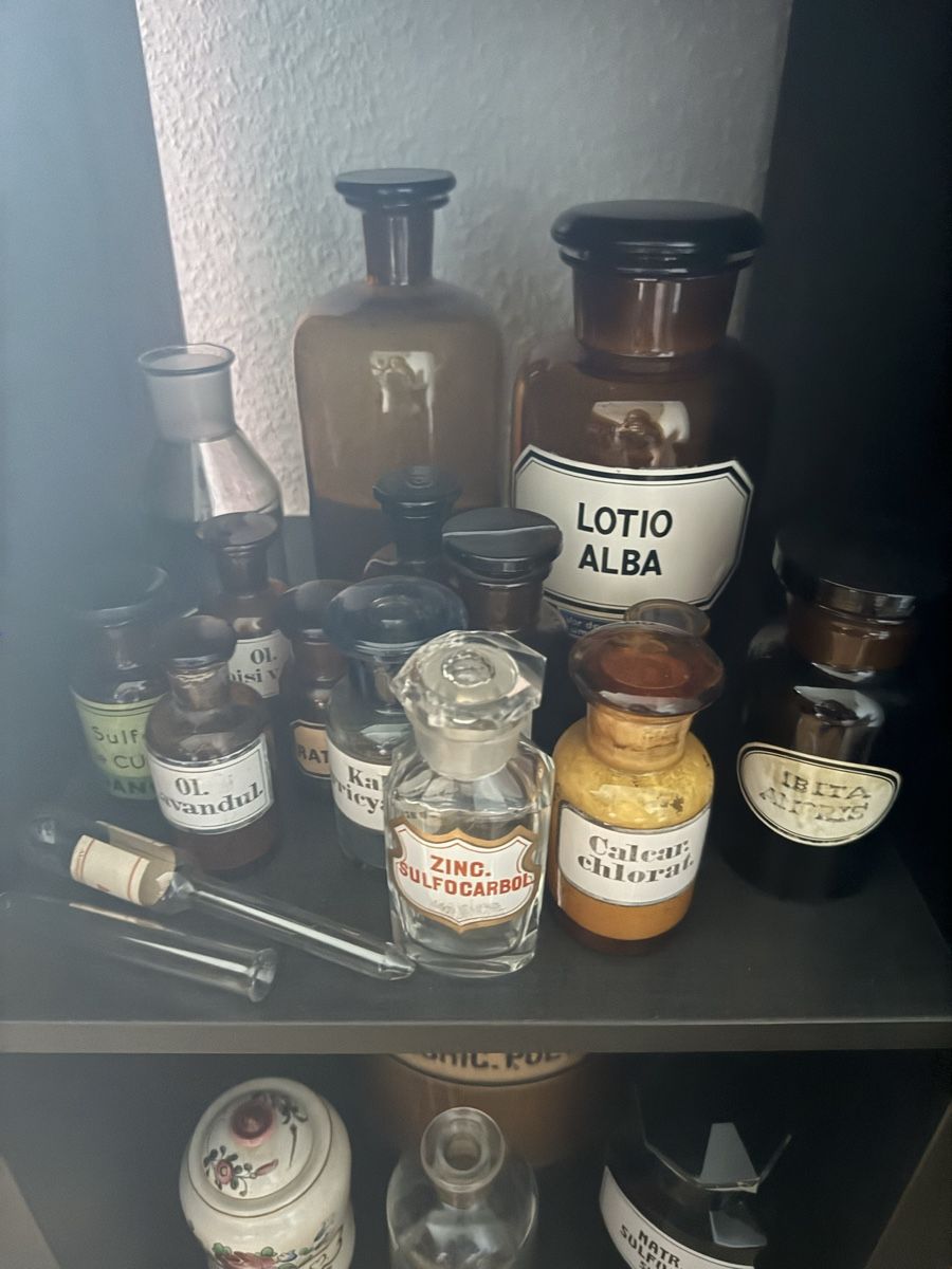 Laborzubehör: Diverse Apothekerflaschen Apotheker Fläschli Behälter – Gebraucht aus Binningen von Sophiescloset 4
