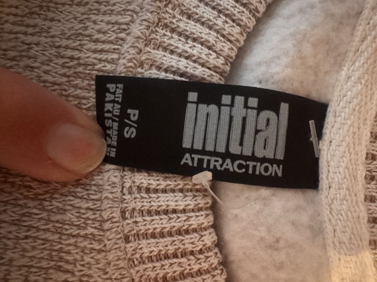 Pullover & Sweatshirts: Pull Initial Attraction Vancouver beige taille S – Neu (gemäss Beschreibung) aus St-Livres von Cat_jess 1