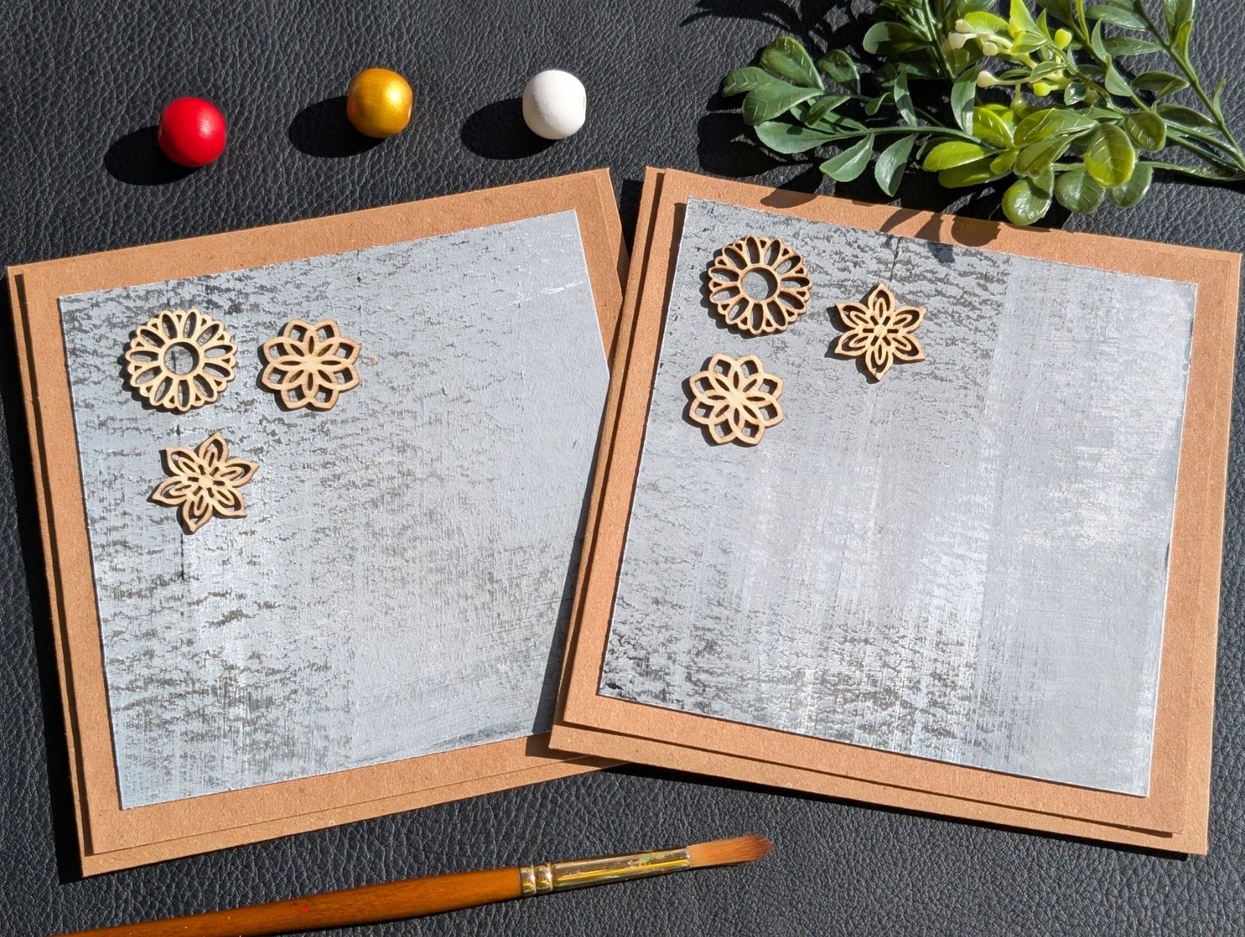 Cartoline: Handbemalte Geburtstagskarten - abstraktem Design - 2er-Set – Nuovo e nell'imballaggio originale da Winterthur venduto da LaVieColor