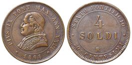 Italien, Rom, 4 Soldi 1868 A.XXIII (01)