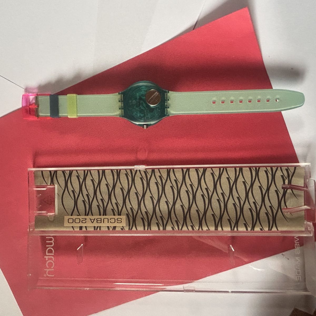Swatch Orologi: Swatch Scuba 1994 türkis orig, verpackt – Nuovo (secondo la descrizione) da Laufen venduto da Bellavitaboom 3