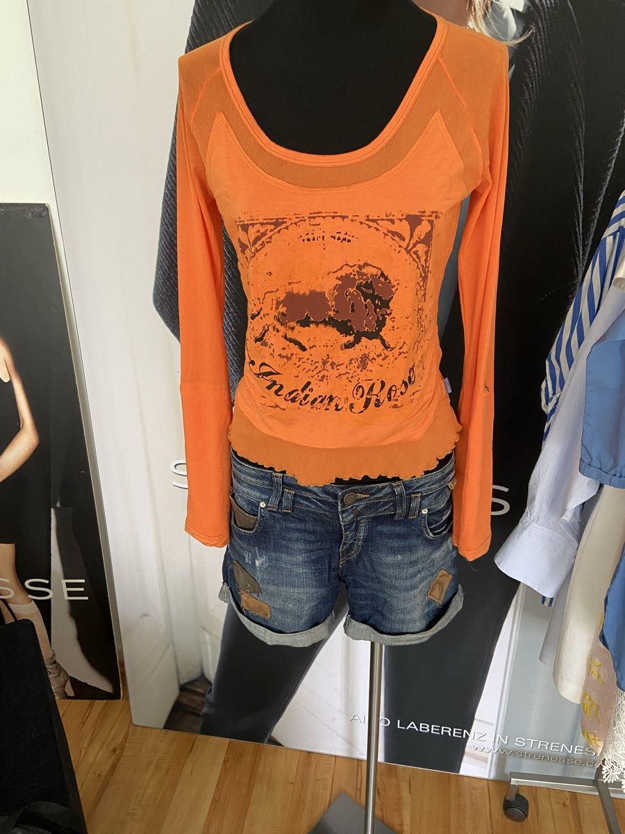 T-shirt: Orange Oberteil cooler Sommer-Look! – Nuovo e nell'imballaggio originale da Dübendorf venduto da mig_dcc5 1