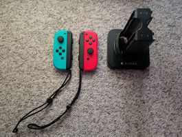 2x Joy-con  + Dragonnes + Station de recharge BigBen Joycons