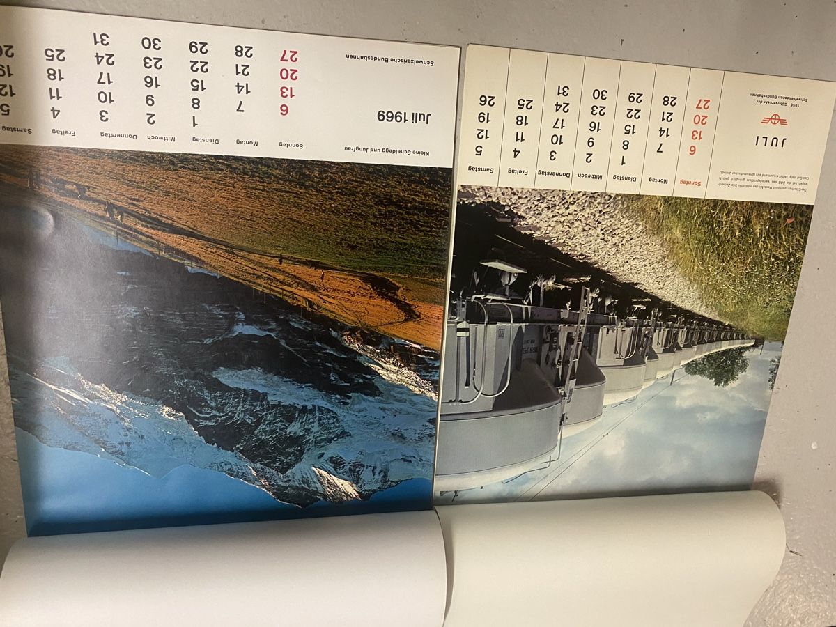 Calendari: SBB Kalender 1958 und 1969 – Usato da Mosnang venduto da Goldwasser 5