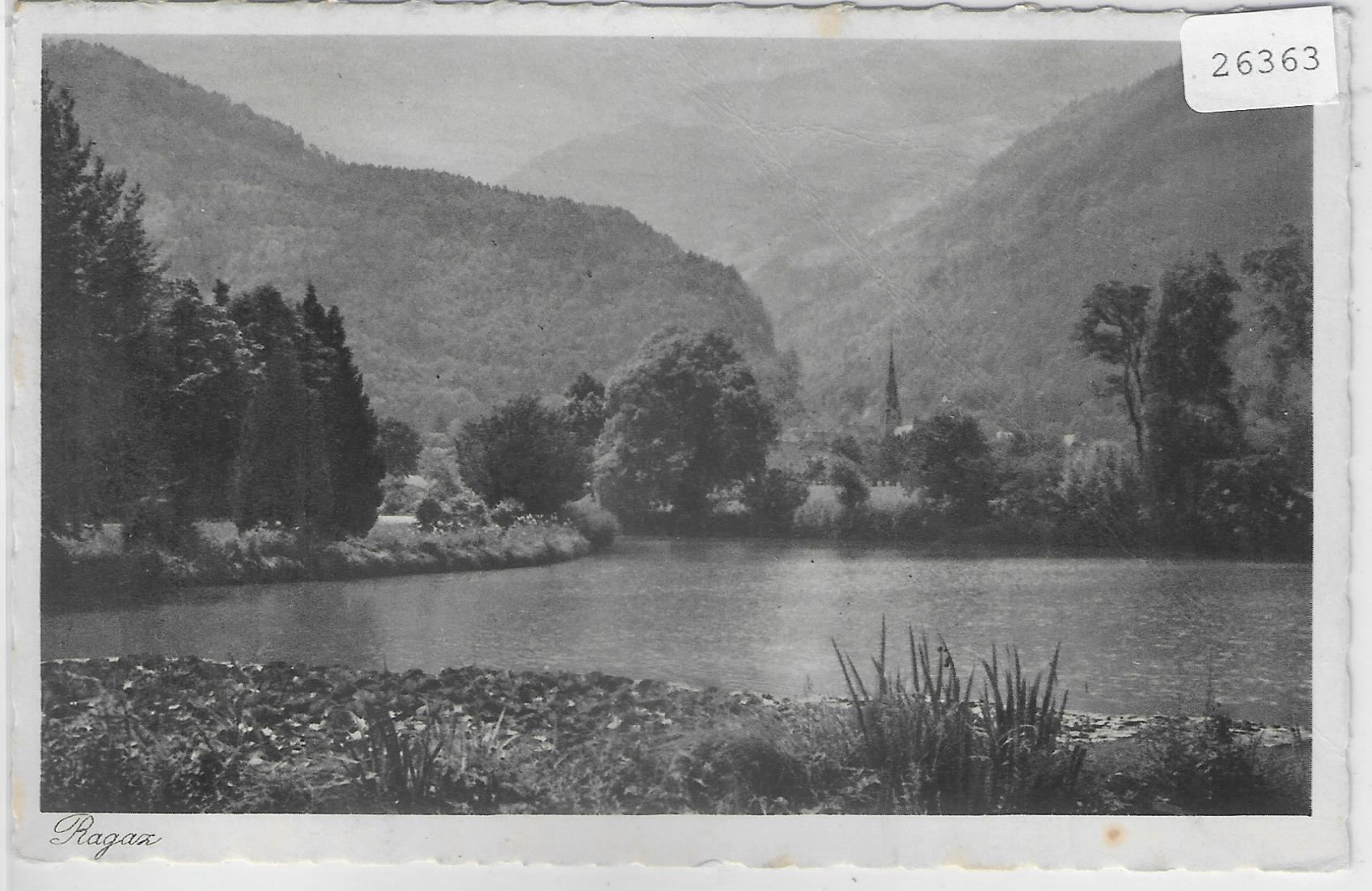 Cartoline postali: Ragaz mit Weiher – Usato da Ettingen venduto da Kartenplanet