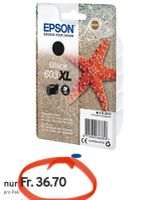 neue Original Epson Tintenpatrone 603XL, Einzelpack, schwarz