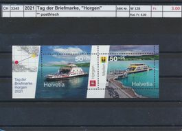 2021 Tag der Briefmarke "Horgen" - Block, ** postfrisch