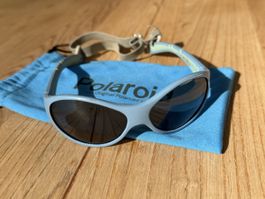 Polaroid Kinder Sonnenbrille hellblau mit Kopfband