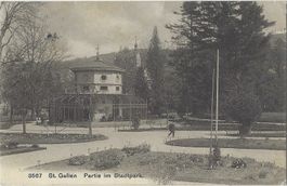 3567    St.  Gallen    Partie  im  Stadtpark.