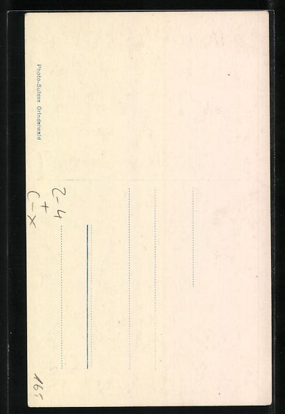Cartoline postali: Grindelwald, Faulhornpost, Postpote in d – Usato da Berlin venduto da bartko-reher 1