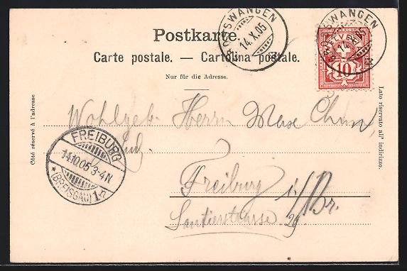 Cartoline postali: Grosswangen, Gesamtansicht mit der Kirch – Usato da Berlin venduto da bartko-reher 1