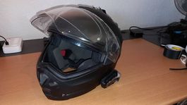 Deux casques moto modulables Caberg Duke II + Cardo Packtalk