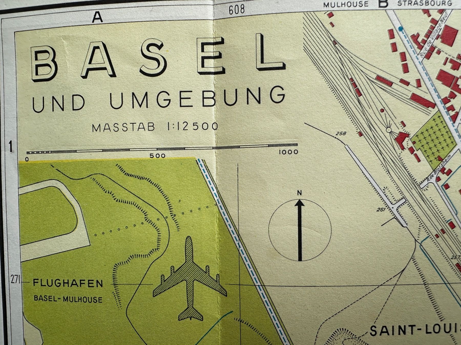 Landkarten & Atlanten: Offizieller Stadtplan Basel Bâle 1961 – Gebraucht aus Zürich von allp 3