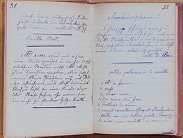 Handgeschriebenes Rezeptbüchlein ab 1899