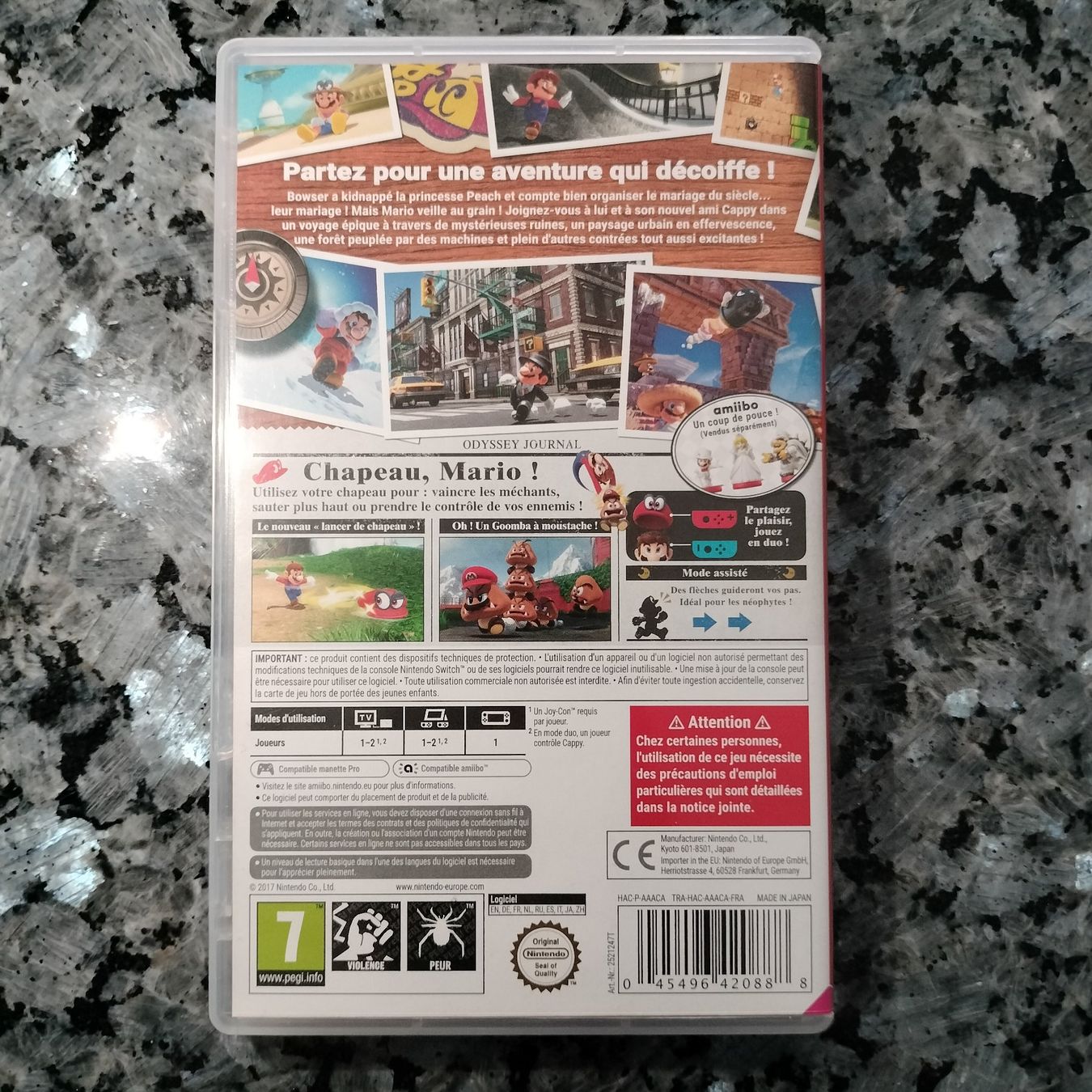 Nintendo Jeux: Super Mario Odyssey - Nintendo Switch – D'occasion à Vernayaz par  1