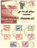 Jeux Olympiques Berlin 1936 - Entier avec série complète