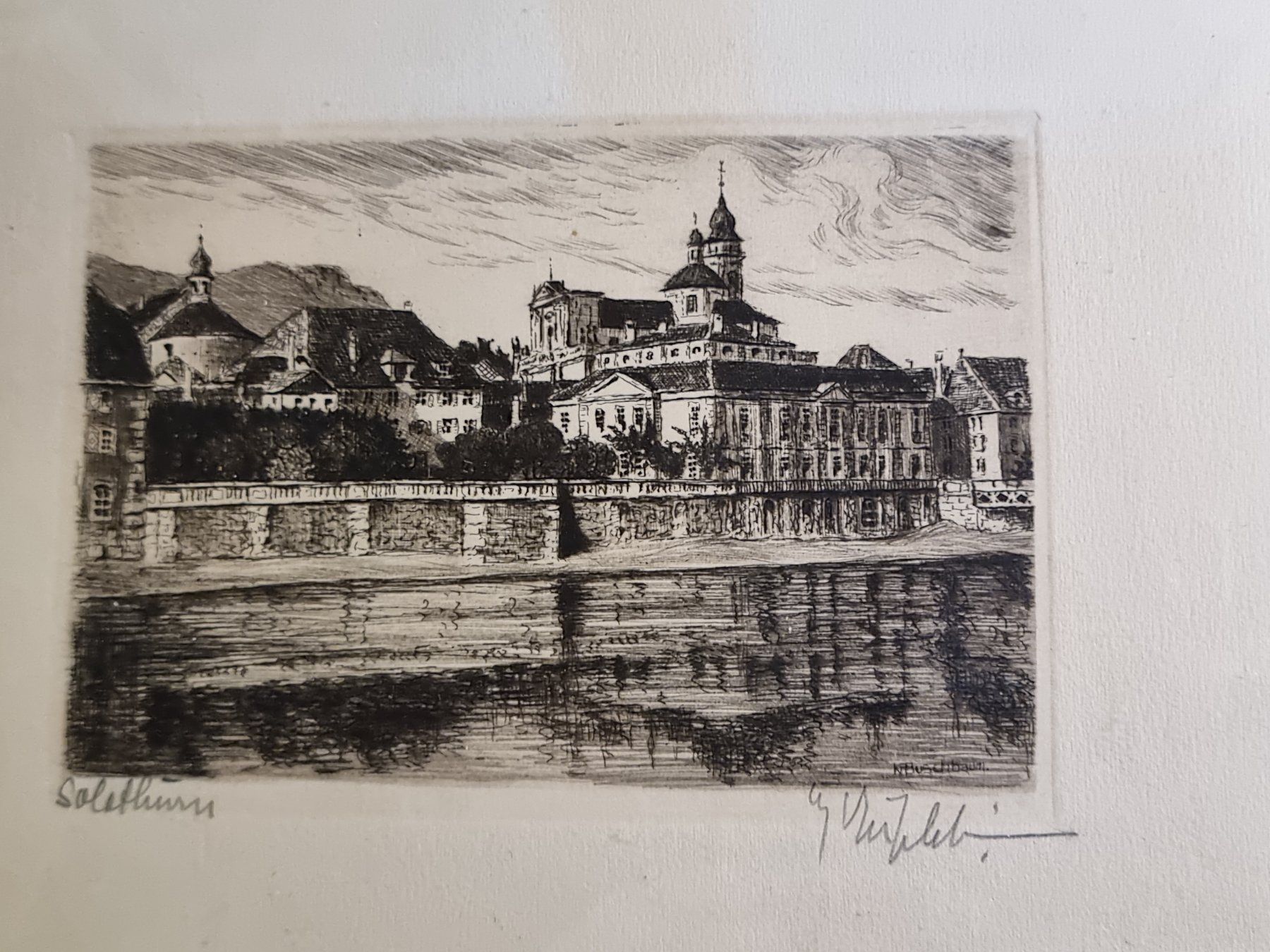 Foto & Immagini: Solothurn Originale Kupferradierung Signiert – Usato da Trachslau venduto da post35 1