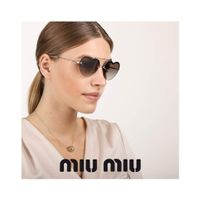 Miu Miu Sonnenbrille SMU62U, Herzform, neuwertig