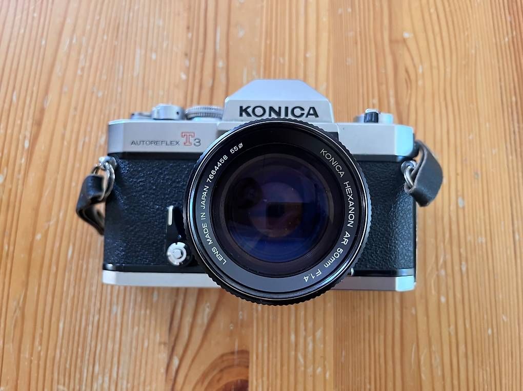 Konica Fotocamera: Konica Autoreflex T3 + Konica Hexanon AR 50mm f/1.4 – Usato da Losone venduto da AlessandroLigato1980