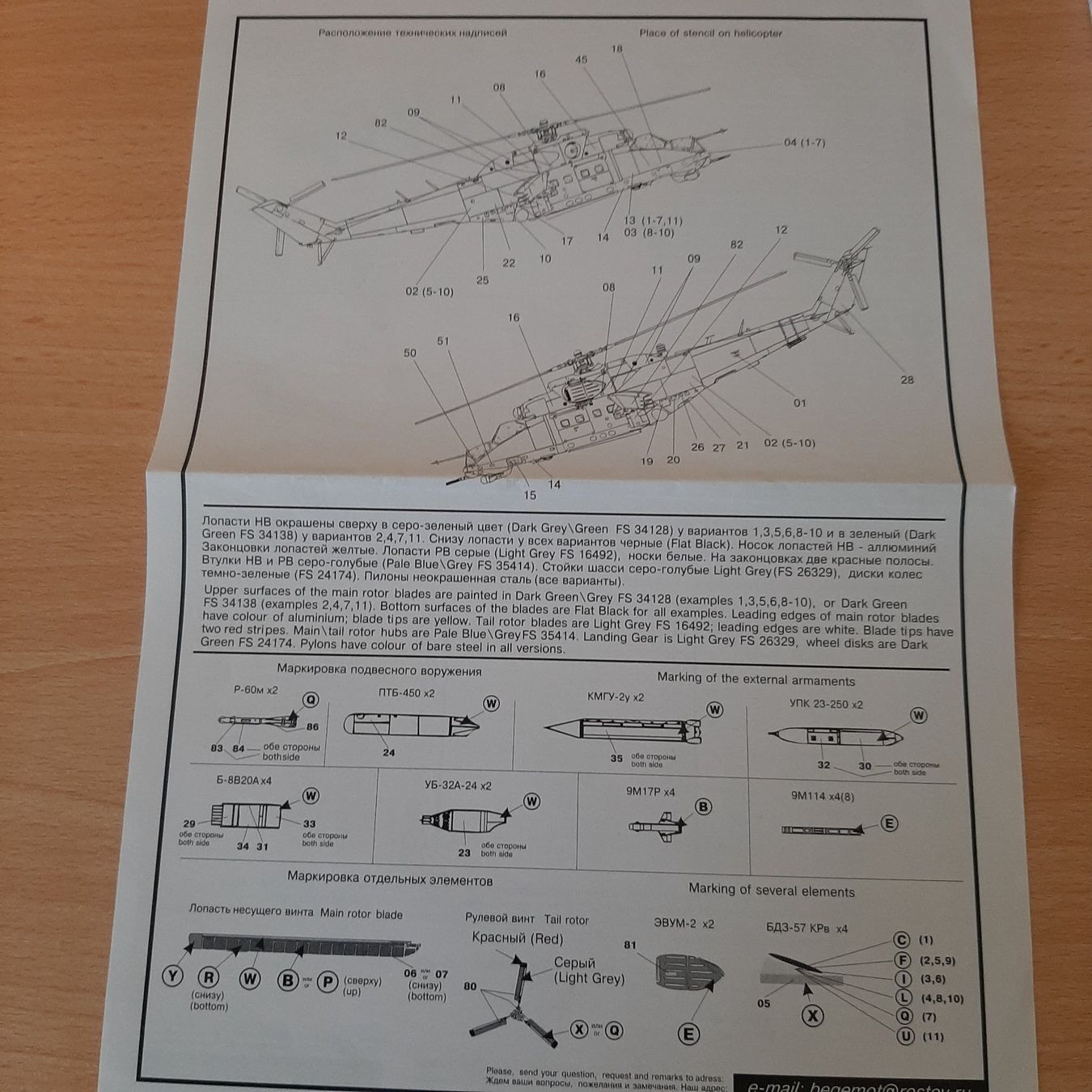 Kit di modellismo & Modellini statici: D 78 ... MIL Mi-24 Hind ... Begemot 7202 ... Decal – Nuovo (secondo la descrizione) da Bonstetten venduto da Benibanny59 3