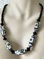 Handgefertigte Boho Ethno Kette Dzi-Steine Tibet-Nepal Stil