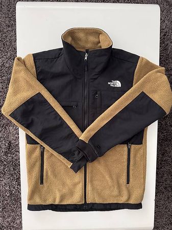 Gr. S - The North Face Fleece Jacke Beige/Schwarz Original