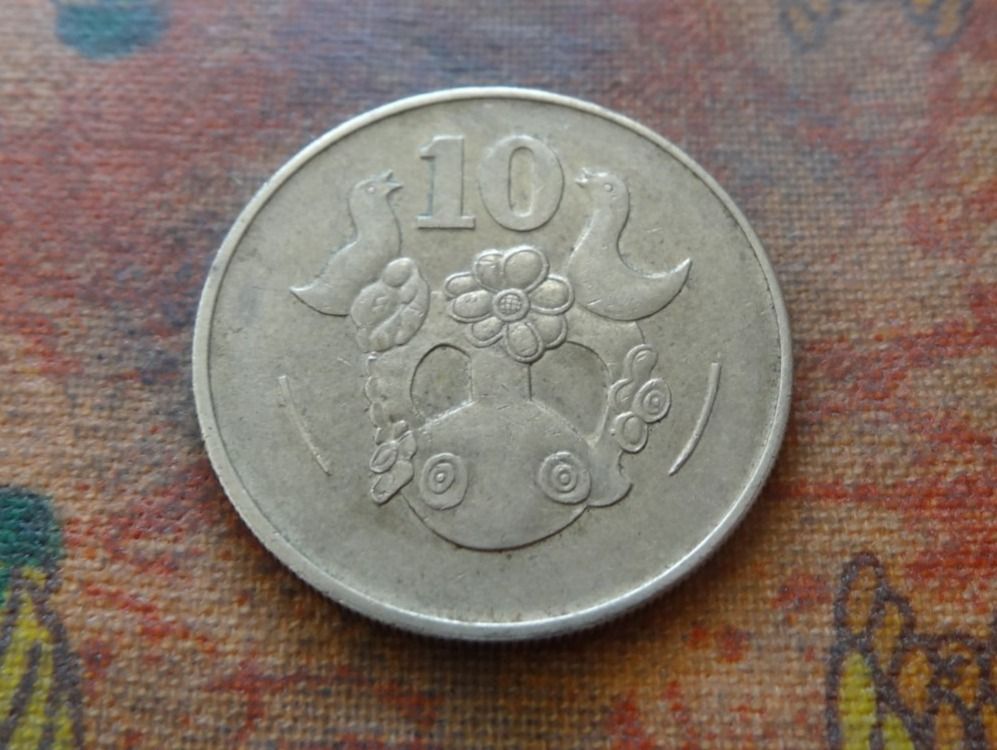 Alle Münzen: CHYPRE  10  Cents  1983 – Gebraucht aus Romanel-sur-Lausanne von Swift13 1