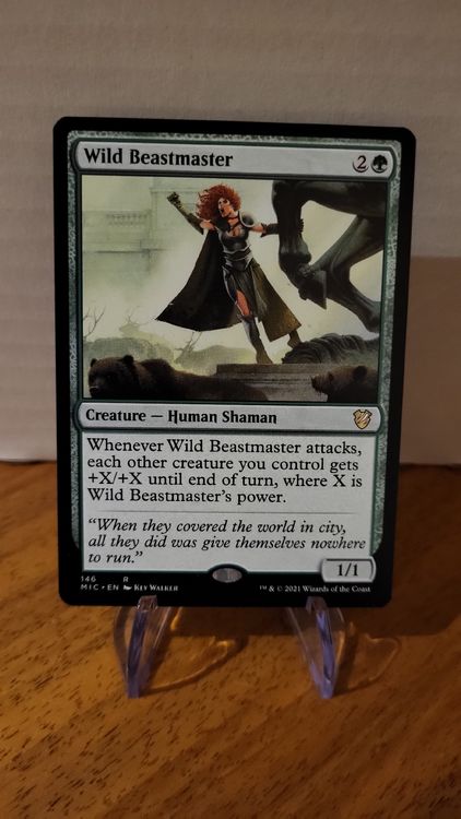 Light Play, Japanese MTG Regular Wild Beastmaster Commander 2016 Magic