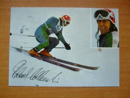 ROLAND COLLOMBIN SKISTAR AUTOGRAMMFOTO RARITÄT